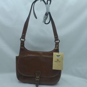 PATRICIA NASH LONDON Crossbody Saddle Bag TAN BROW